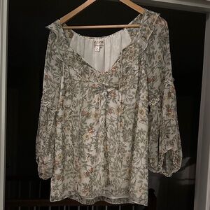 Floral Print Women's Blouse